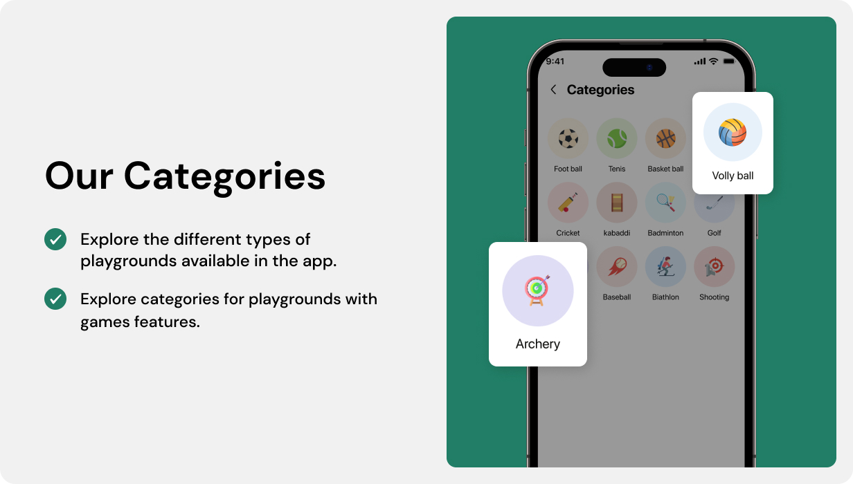 BookSpot UI Template v1.0 - Play Ground Booking App